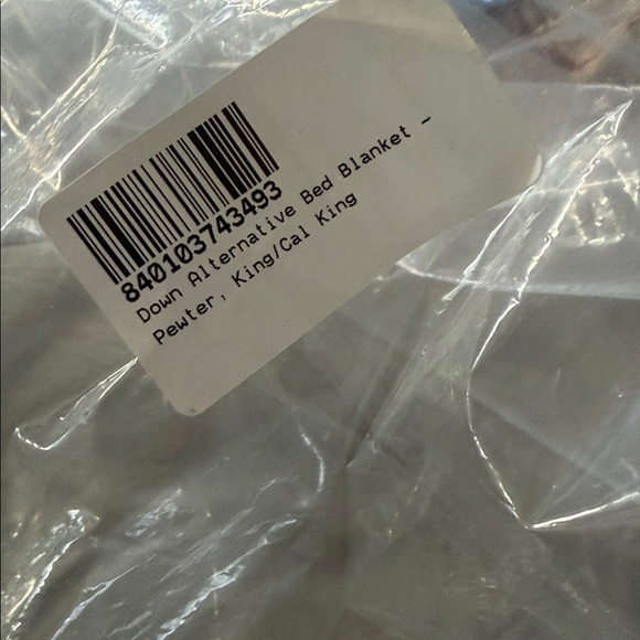 Boll & Branch Luxury alternative pewter Bed Blanket king/cal - Picture 2 of 4